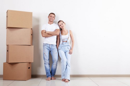 Professional team preparing a piano move in Brent