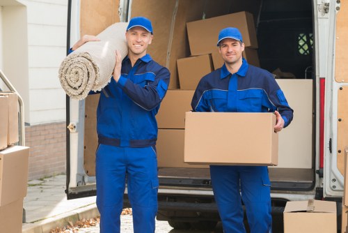 Removal van team preparing for a safe move in Brent