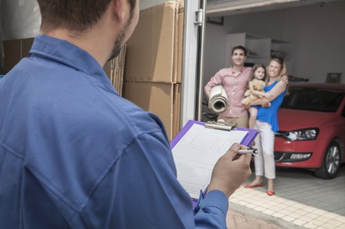 Local removals vehicle outside a Brent residential property