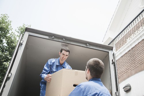 Packed moving van ready for transport in Brent