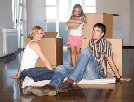 Commercial moving team handling office furniture in Brent